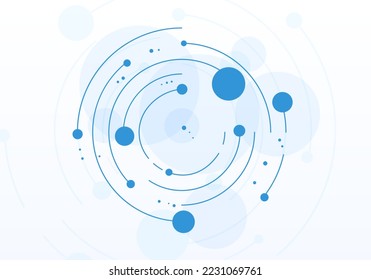 Vector abstract design technology network connect medical background.