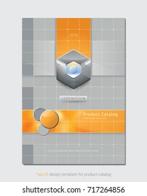 Plantilla de diseño abstracto vectorial para folleto, catálogo, folleto y otros. 