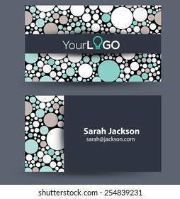 Vector abstract design templates collection with irregular circles backgrounds