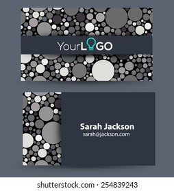 Vector abstract design templates collection with irregular circles backgrounds