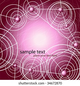 vector abstract design with a web