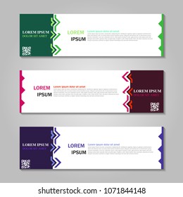 Vector abstract design web banner template. Web Design Elements - Header Design. Abstract geometric web banner template on grey background. collection of web banner design template.