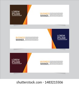 Vector abstract design web banner template. Web Design Elements - Header Design. Abstract geometric web banner template on grey background. collection of web banner design template.