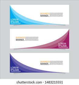 Vector abstract design web banner template. Web Design Elements - Header Design. Abstract geometric web banner template on grey background. collection of web banner design template.