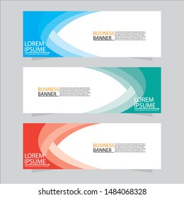 Vector abstract design web banner template. Web Design Elements - Header Design. Abstract geometric web banner template on grey background.Modern banner.