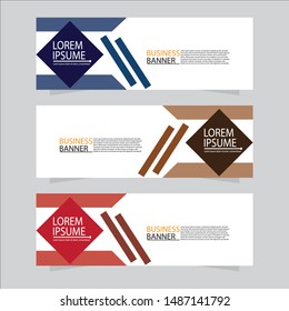 Vector abstract design web banner template. Web Design Elements - Header Design. Abstract geometric web banner background.Modern banner.
