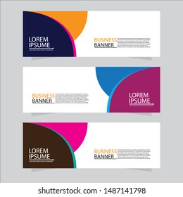 Vector abstract design web banner template. Web Design Elements - Header Design. Abstract geometric web banner background.Modern banner.
