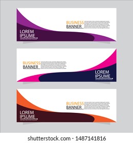 Vector abstract design web banner template. Web Design Elements - Header Design. Abstract geometric web banner background.Modern banner.
