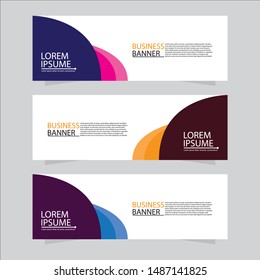 Vector abstract design web banner template. Web Design Elements - Header Design. Abstract geometric web banner background.Modern banner.
