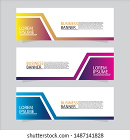 Vector abstract design web banner template. Web Design Elements - Header Design. Abstract geometric web banner background.Modern banner.
