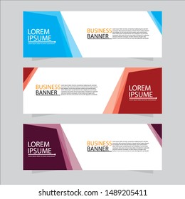 Vector abstract design web banner template. Web Design Elements - Header Design. Abstract geometric web banner background.Modern banner.