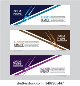 Vector abstract design web banner template. Web Design Elements - Header Design. Abstract geometric web banner background.Modern banner.