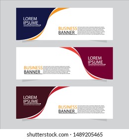 Vector abstract design web banner template. Web Design Elements - Header Design. Abstract curve web banner background.Modern banner.
