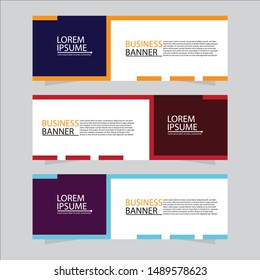 Vector abstract design web banner template. Web Design Elements - Header Design. Abstract geometric web banner background.Modern banner.