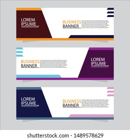 Vector abstract design web banner template. Web Design Elements - Header Design. Abstract geometric web banner background.Modern banner.