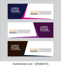 Vector abstract design web banner template. Web Design Elements - Header Design. Abstract geometric web banner background.Modern banner.