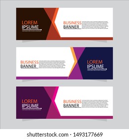 Vector abstract design web banner template. Web Design Elements - Header Design. Abstract geometric web banner background.Modern banner.