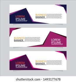 Vector abstract design web banner template. Web Design Elements - Header Design. Abstract geometric web banner background.Modern banner.