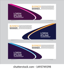 Vector abstract design web banner template. Web Design Elements - Header Design. Abstract geometric web banner background.Modern banner