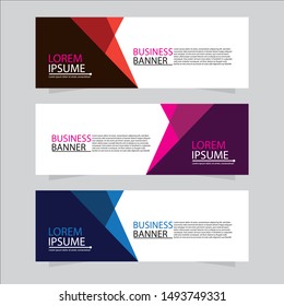 Vector abstract design web banner template. Web Design Elements - Header Design. Abstract geometric web banner background.Modern banner