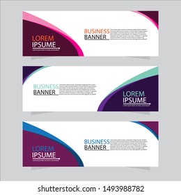 Vector abstract design web banner template. Web Design Elements - Header Design. Abstract geometric web banner background.Modern design vector illustration.