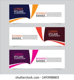 Vector abstract design web banner template. Web Design Elements - Header Design. Abstract geometric web banner background.Modern design vector illustration.