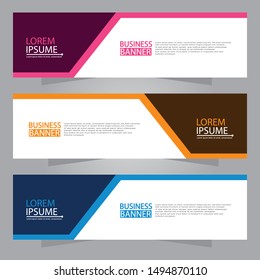 Vector abstract design web banner template. Web Design Elements - Header Design. Abstract geometric web banner background.Modern design vector illustration.