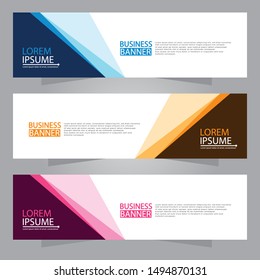 Vector abstract design web banner template. Web Design Elements - Header Design. Abstract geometric web banner background.Modern design vector illustration.