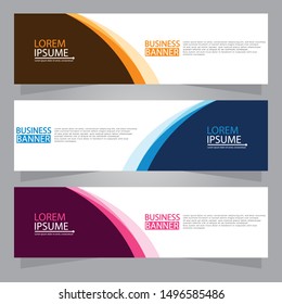 Vector abstract design web banner template. Web Design Elements - Header Design. Abstract geometric web banner background.Modern design vector illustration.