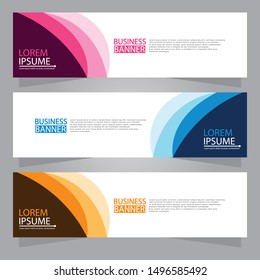 Vector abstract design web banner template. Web Design Elements - Header Design. Abstract geometric web banner background.Modern design vector illustration.