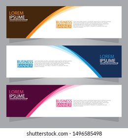 Vector abstract design web banner template. Web Design Elements - Header Design. Abstract geometric web banner background.Modern design vector illustration.