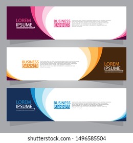 Vector abstract design web banner template. Web Design Elements - Header Design. Abstract geometric web banner background.Modern design vector illustration.