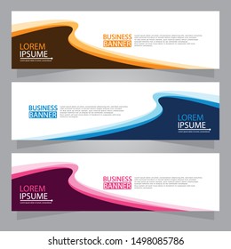 Vector abstract design web banner template. Web Design Elements - Header Design. Abstract geometric web banner background.Modern design vector illustration.