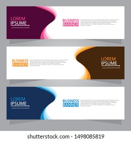 Vector abstract design web banner template. Web Design Elements - Header Design. Abstract geometric web banner background.Modern design vector illustration.