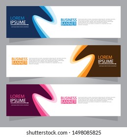 Vector abstract design web banner template. Web Design Elements - Header Design. Abstract geometric web banner background.Modern design vector illustration.