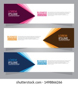 Vector abstract design web banner template. Web Design Elements - Header Design. Abstract geometric web banner background.Modern design vector illustration.