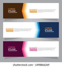 Vector abstract design web banner template. Web Design Elements - Header Design. Abstract geometric web banner background.Modern design vector illustration.