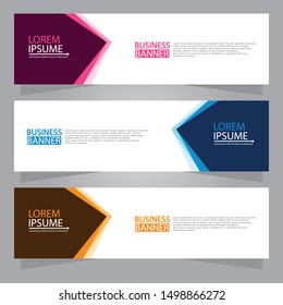 Vector abstract design web banner template. Web Design Elements - Header Design. Abstract geometric web banner background.Modern design vector illustration.