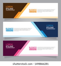 Vector abstract design web banner template. Web Design Elements - Header Design. Abstract geometric web banner background.Modern design vector illustration.