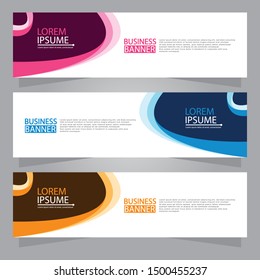 Vector abstract design web banner template. Web Design Elements - Header Design. Abstract geometric web banner background.Modern design vector illustration.