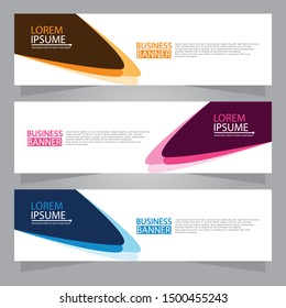 Vector abstract design web banner template. Web Design Elements - Header Design. Abstract geometric web banner background.Modern design vector illustration.
