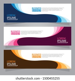 Vector abstract design web banner template. Web Design Elements - Header Design. Abstract geometric web banner background.Modern design vector illustration.
