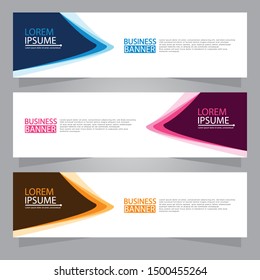 Vector abstract design web banner template. Web Design Elements - Header Design. Abstract geometric web banner background.Modern design vector illustration.