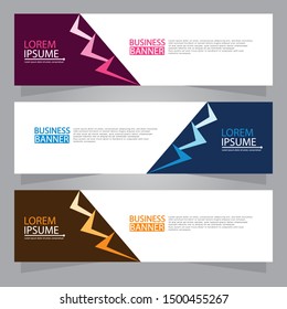 Vector abstract design web banner template. Web Design Elements - Header Design. Abstract geometric web banner background.Modern design vector illustration.