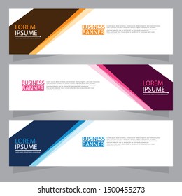 Vector abstract design web banner template. Web Design Elements - Header Design. Abstract geometric web banner background.Modern design vector illustration.