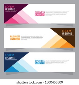 Vector abstract design web banner template. Web Design Elements - Header Design. Abstract geometric web banner background.Modern design vector illustration.