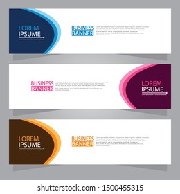 Vector abstract design web banner template. Web Design Elements - Header Design. Abstract geometric web banner background.Modern design vector illustration.