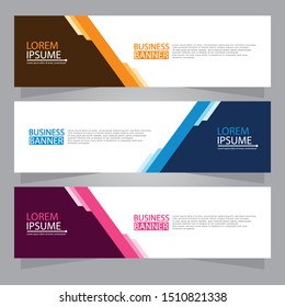 Vector abstract design web banner template. Web Design Elements - Header Design.  