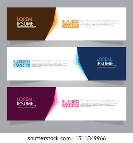 Vector abstract design web banner template. Web Design Elements - Header Design. Abstract geometric web banner background.Modern design vector illustration.