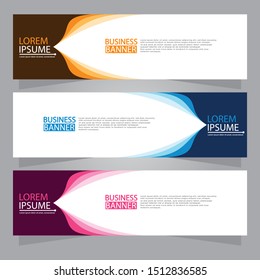 Vector abstract design web banner template. Web Design Elements - Header Design. Abstract geometric web banner background.Modern design vector illustration.